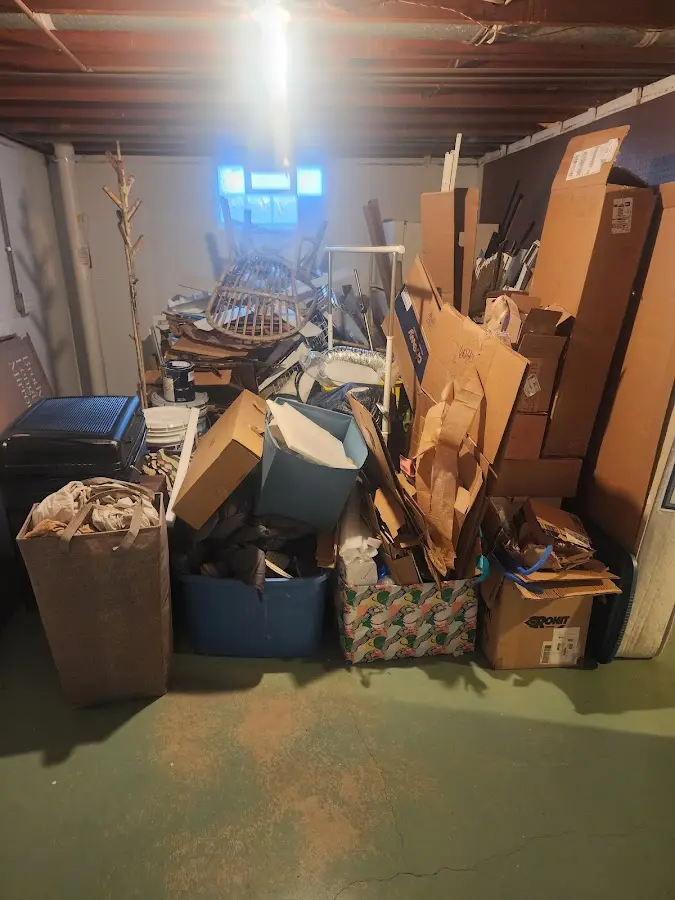 Roll-off dumpster container at job site for 20 Yard Dumpster Rental in Tustin